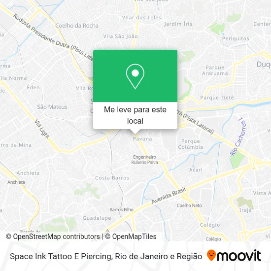 Space Ink Tattoo E Piercing mapa