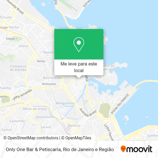 Only One Bar & Petiscaria mapa
