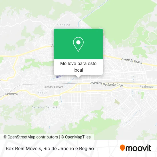 Box Real Móveis mapa