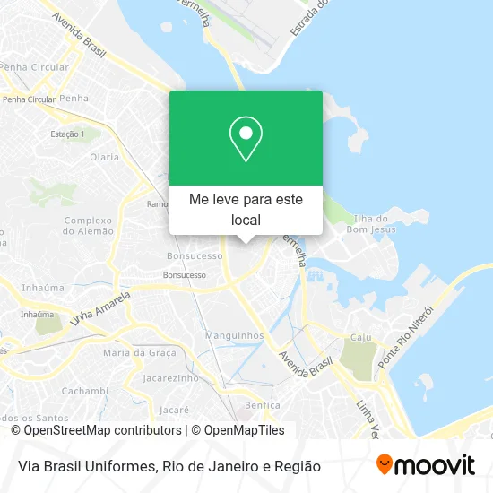 Via Brasil Uniformes mapa