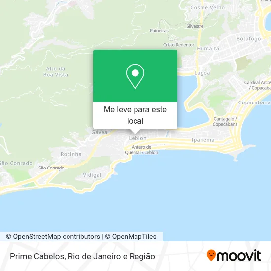 Prime Cabelos mapa