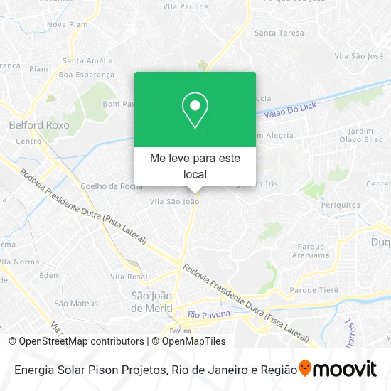 Energia Solar Pison Projetos mapa