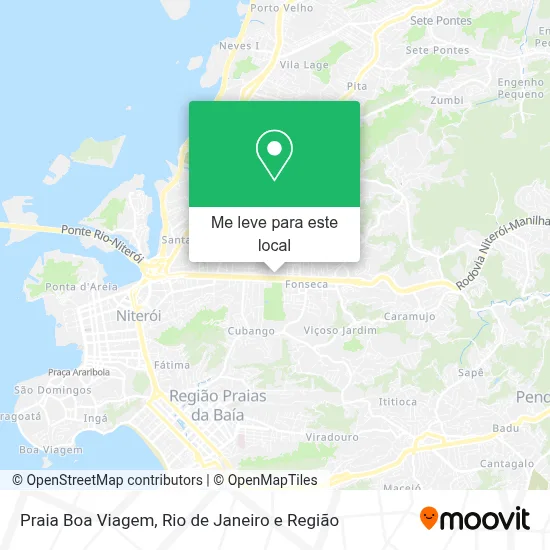 Praia Boa Viagem mapa