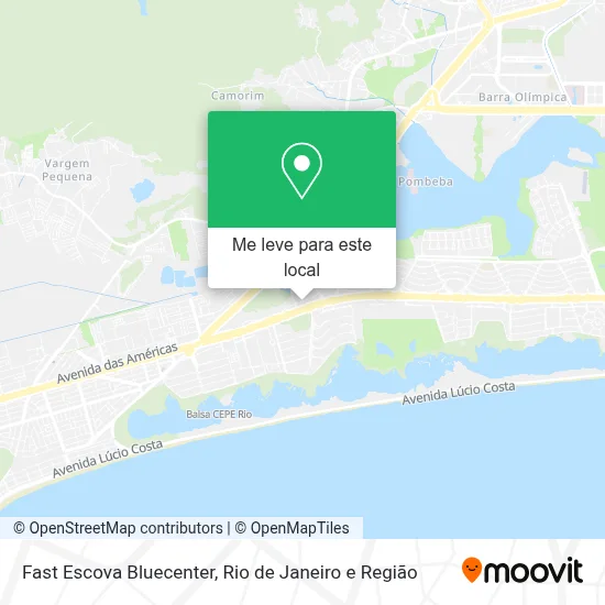 Fast Escova Bluecenter mapa