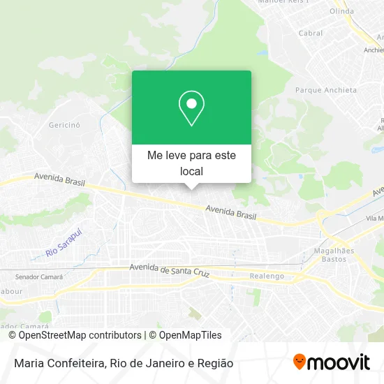 Maria Confeiteira mapa