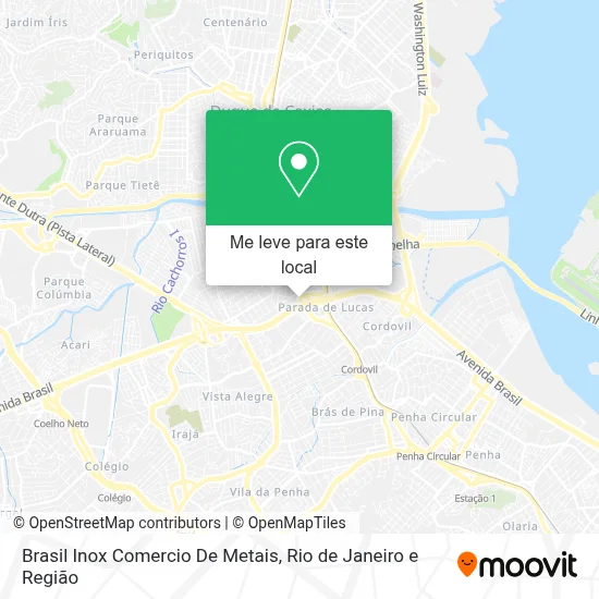 Brasil Inox Comercio De Metais mapa
