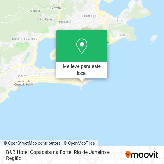 B&B Hotel Copacabana Forte mapa