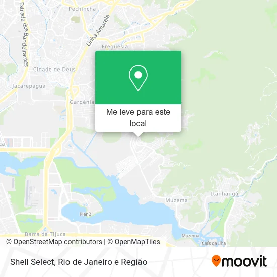 Shell Select mapa