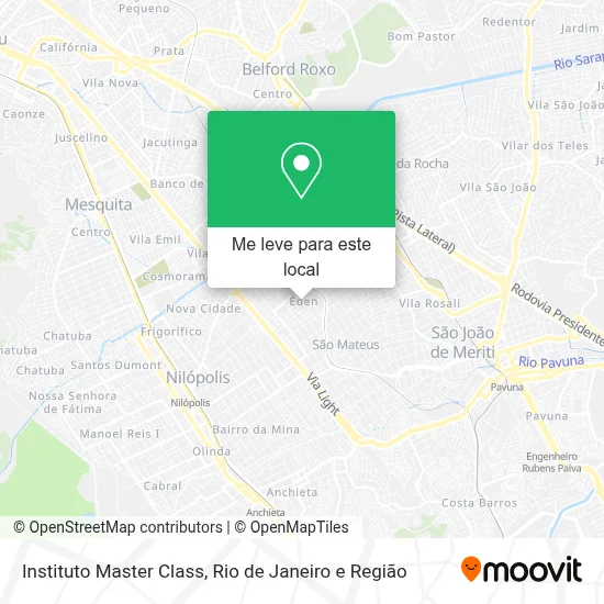 Instituto Master Class mapa