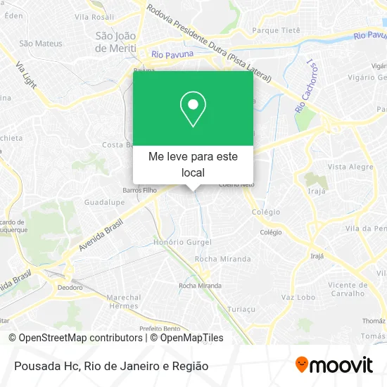 Pousada Hc mapa