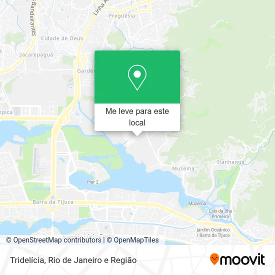 Tridelícia mapa