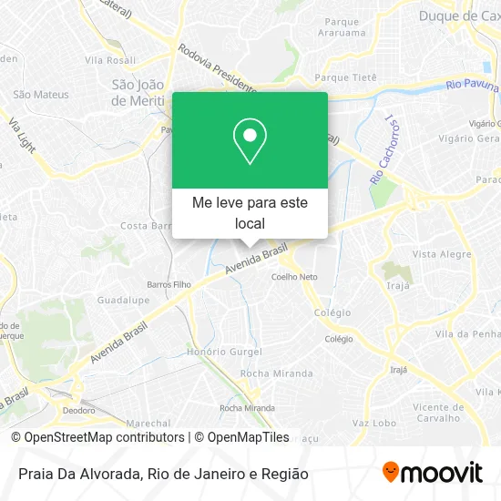 Praia Da Alvorada mapa