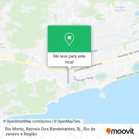 Rio Morto, Recreio Dos Bandeirantes, Rj. mapa