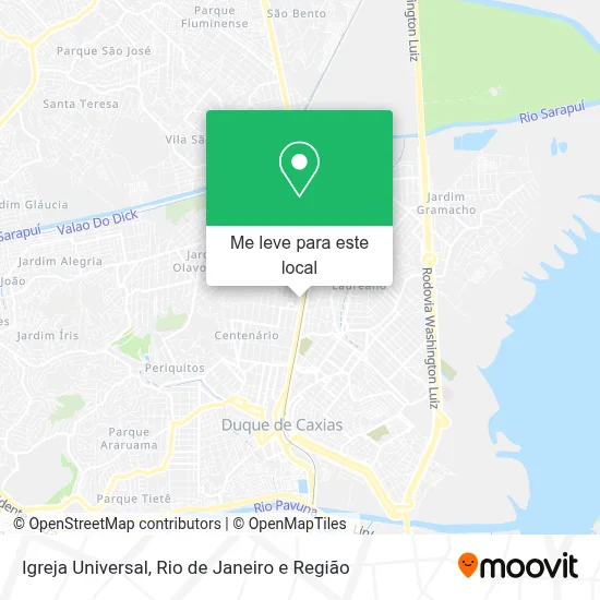 Igreja Universal mapa