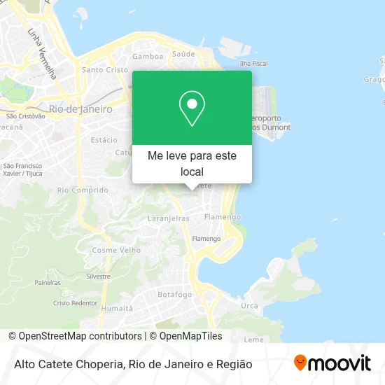 Alto Catete Choperia mapa