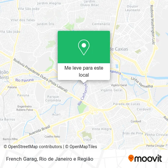 French Garag mapa