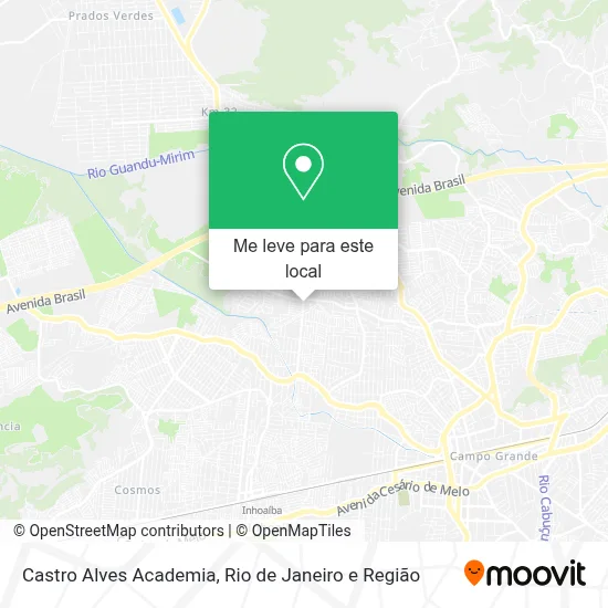 Castro Alves Academia mapa