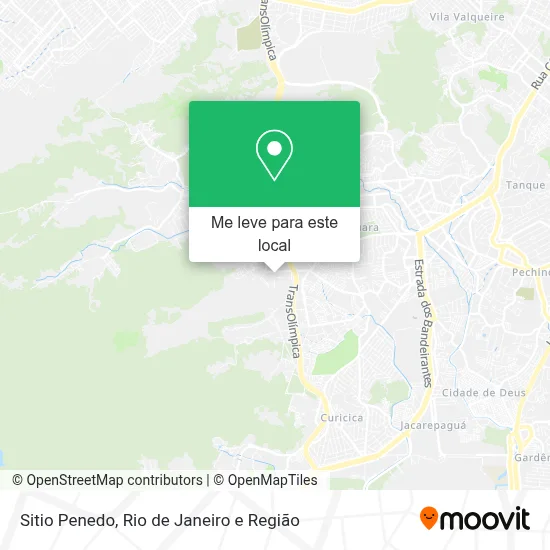 Sitio Penedo mapa