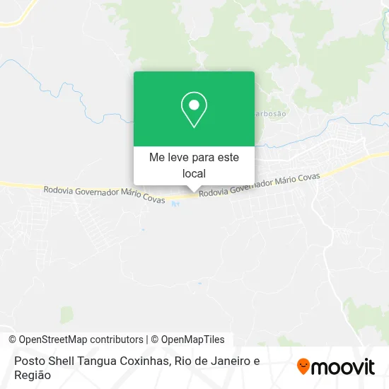 Posto Shell Tangua Coxinhas mapa