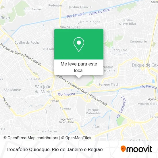Trocafone Quiosque mapa
