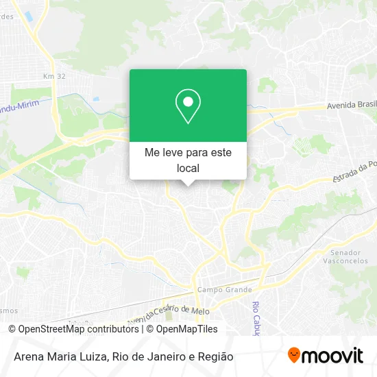 Arena Maria Luiza mapa