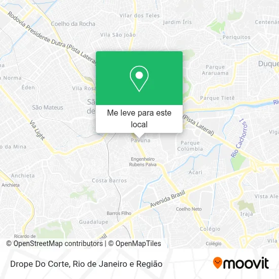 Drope Do Corte mapa