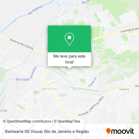 Barbearia SS Visual mapa