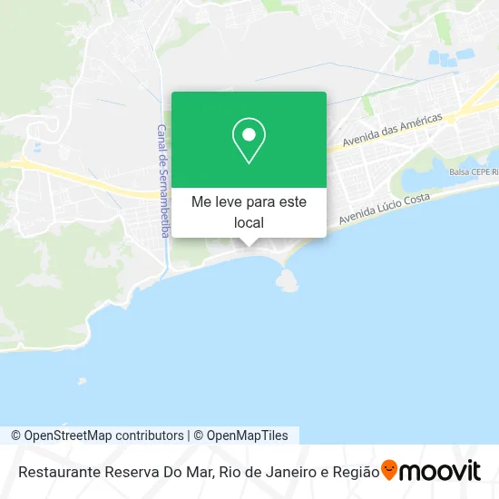 Restaurante Reserva Do Mar mapa