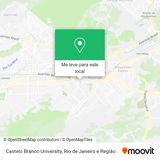 Castelo Branco University mapa