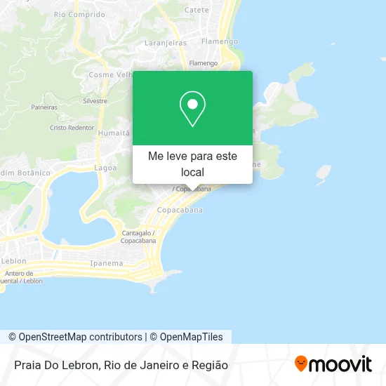 Praia Do Lebron mapa
