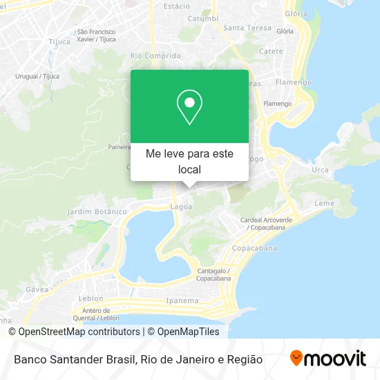 Banco Santander Brasil mapa