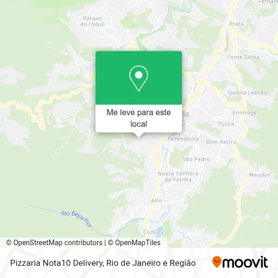 Pizzaria Nota10 Delivery mapa