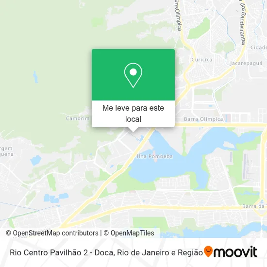 Rio Centro Pavilhão 2 - Doca mapa