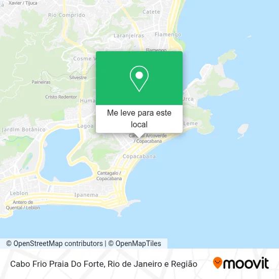 Cabo Frio Praia Do Forte mapa