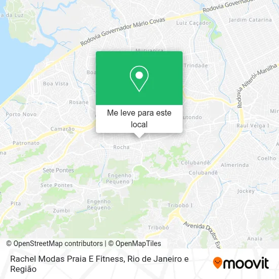 Rachel Modas Praia E Fitness mapa