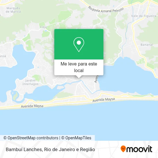 Bambuí Lanches mapa