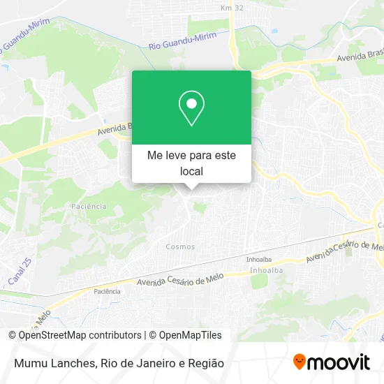 Mumu Lanches mapa