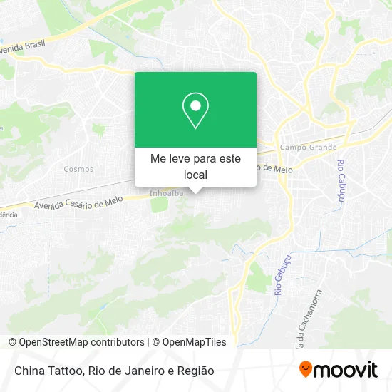 China Tattoo mapa