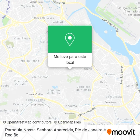 Paroquia Nossa Senhora Aparecida mapa