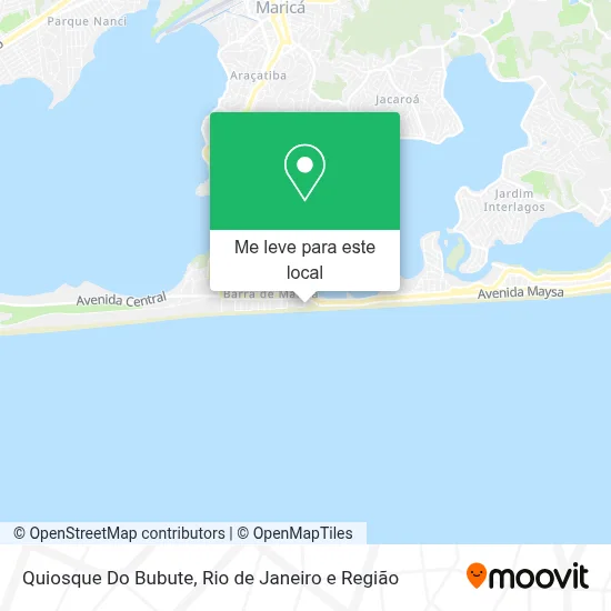 Quiosque Do Bubute mapa