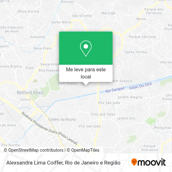 Alexsandra Lima Coiffer mapa