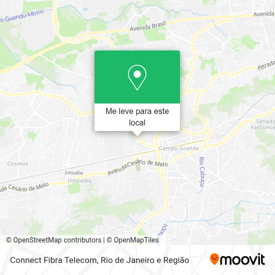 Connect Fibra Telecom mapa