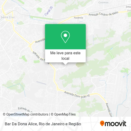Bar Da Dona Alice mapa