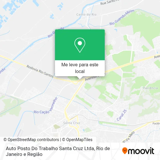Auto Posto Do Trabalho Santa Cruz Ltda mapa
