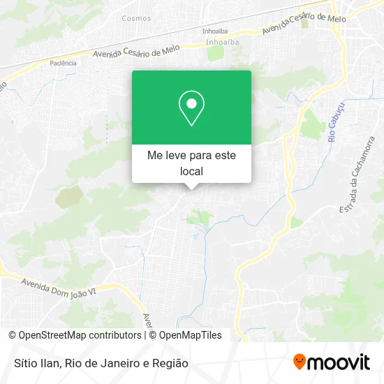 Sítio Ilan mapa