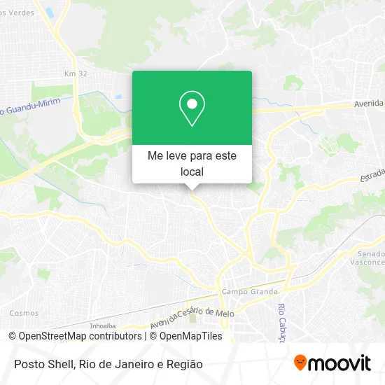 Posto Shell mapa