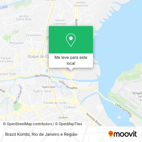 Brazil Kombi mapa