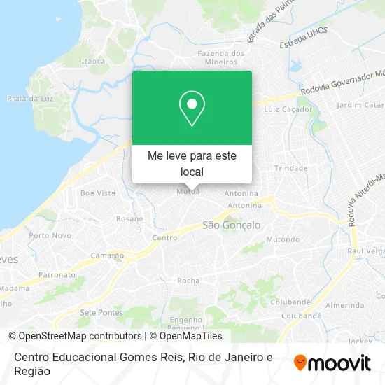 Centro Educacional Gomes Reis mapa