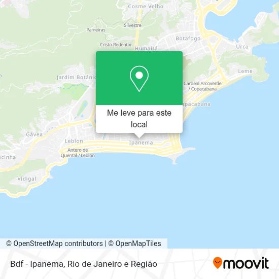 Bdf - Ipanema mapa