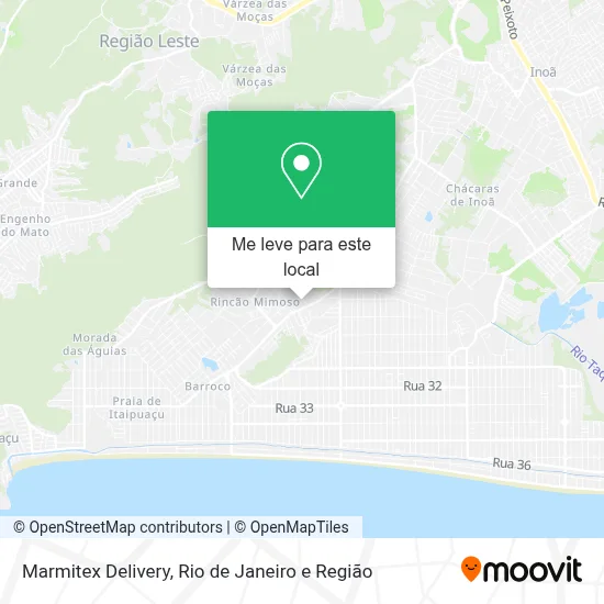 Marmitex Delivery mapa